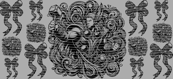 16oz black white-BW-51